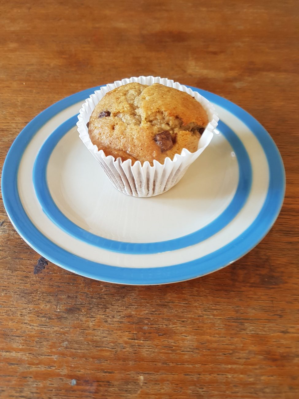 Banana and chocolate chip muffins